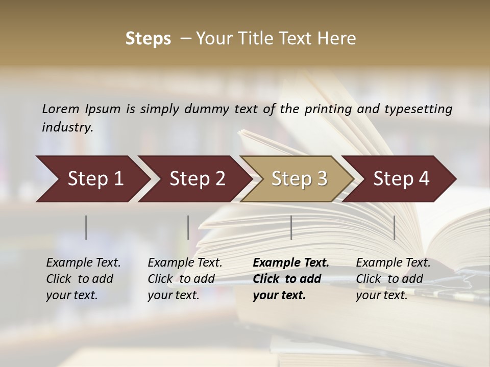 Literature Interior Tack PowerPoint Template