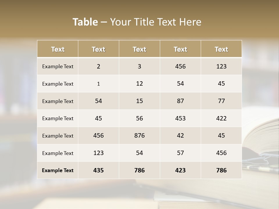 Literature Interior Tack PowerPoint Template