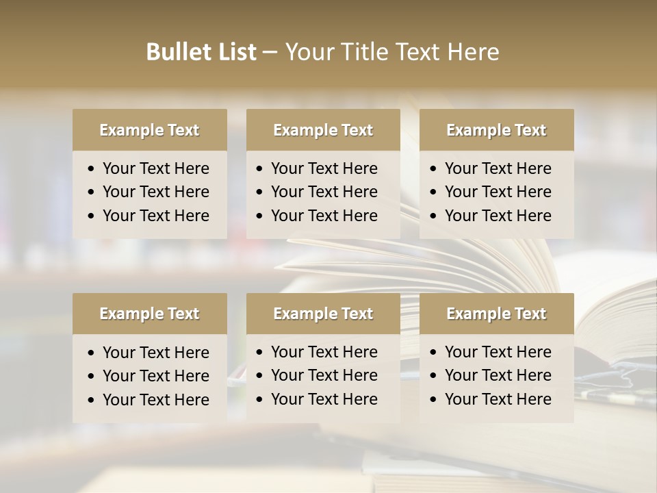Literature Interior Tack PowerPoint Template