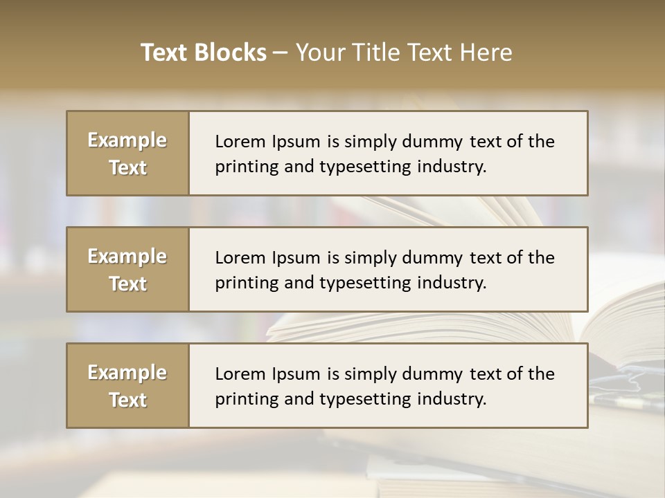 Literature Interior Tack PowerPoint Template