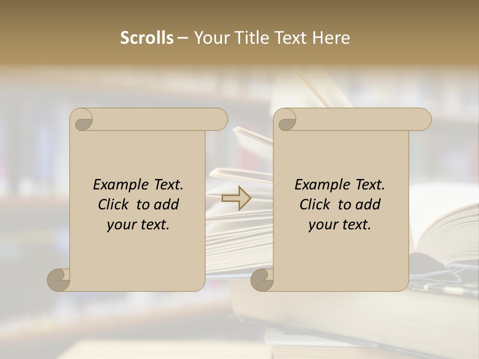 Literature Interior Tack PowerPoint Template