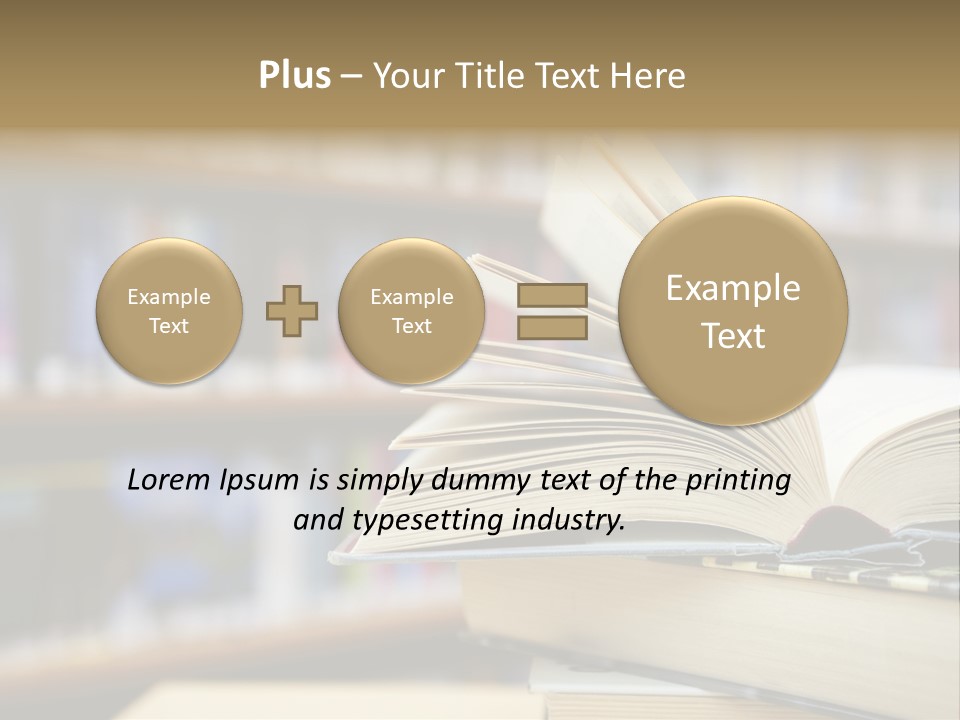 Literature Interior Tack PowerPoint Template