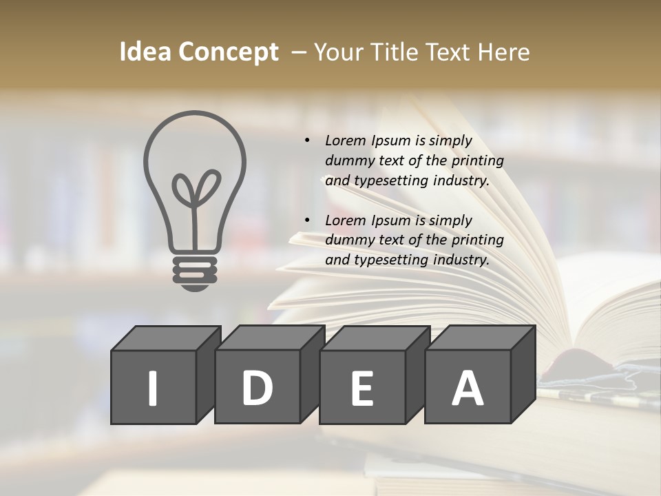 Literature Interior Tack PowerPoint Template