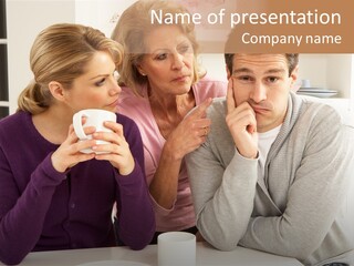 Sixties Argument Arguing PowerPoint Template