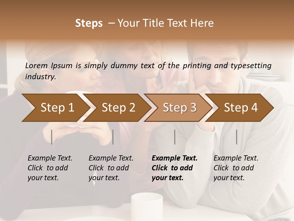 Sixties Argument Arguing PowerPoint Template