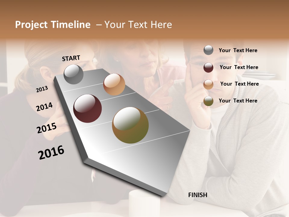 Sixties Argument Arguing PowerPoint Template