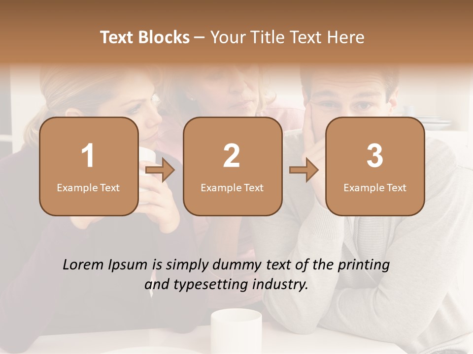 Sixties Argument Arguing PowerPoint Template