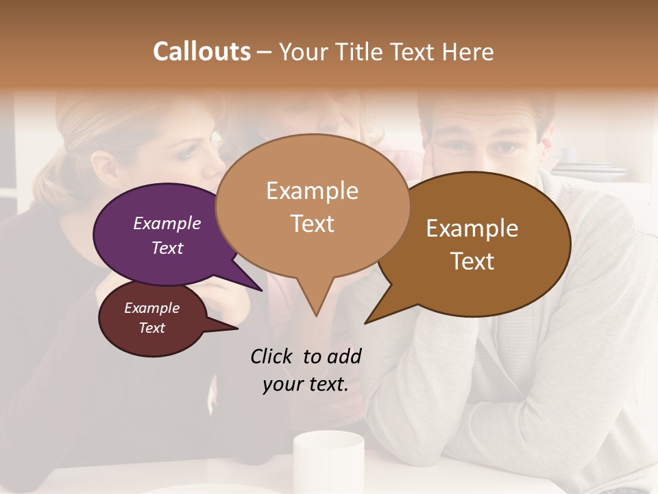Sixties Argument Arguing PowerPoint Template