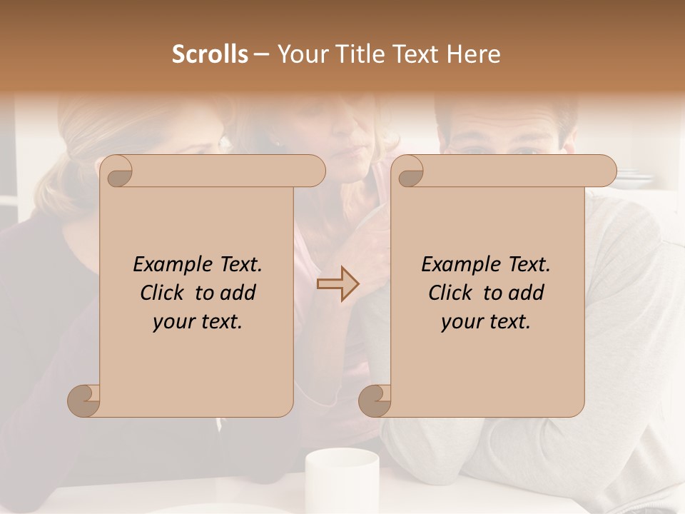 Sixties Argument Arguing PowerPoint Template