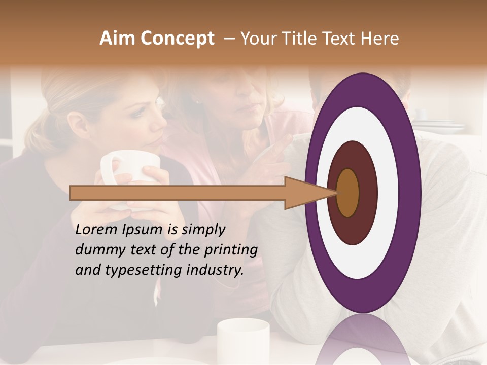 Sixties Argument Arguing PowerPoint Template
