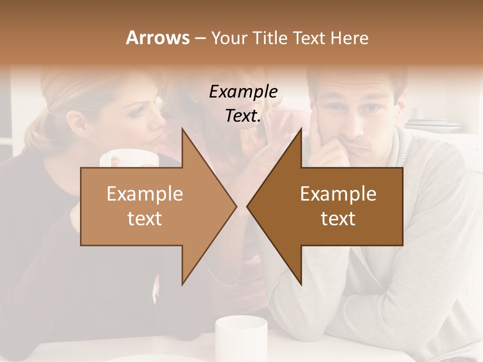 Sixties Argument Arguing PowerPoint Template