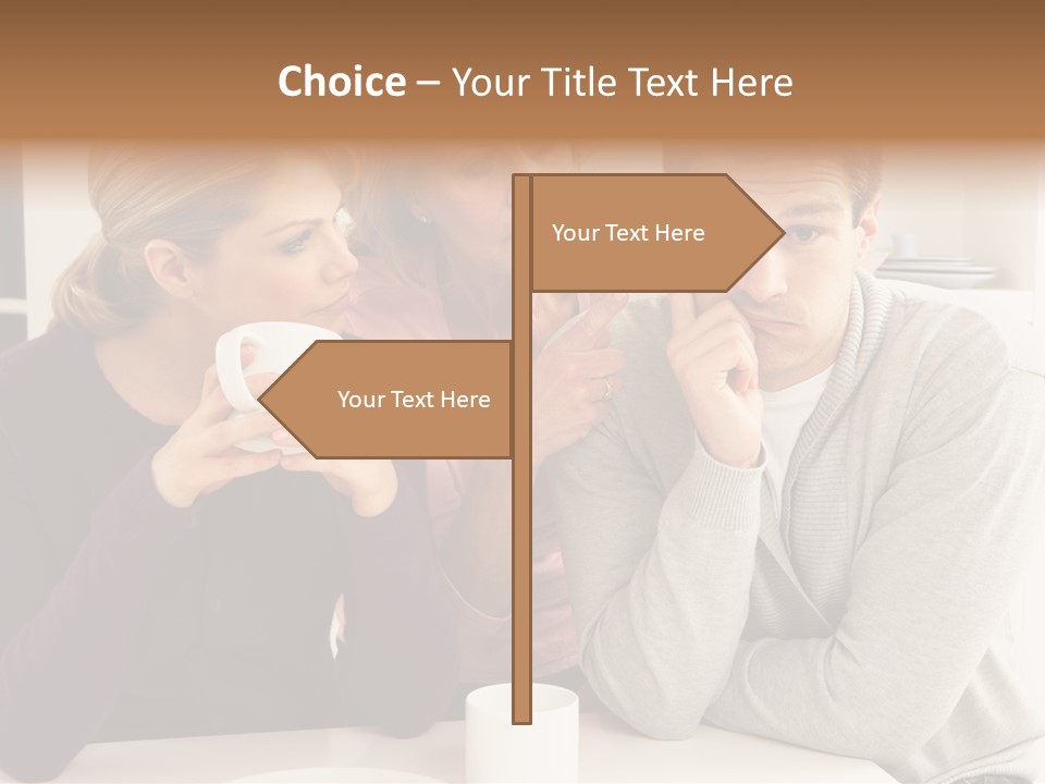 Sixties Argument Arguing PowerPoint Template