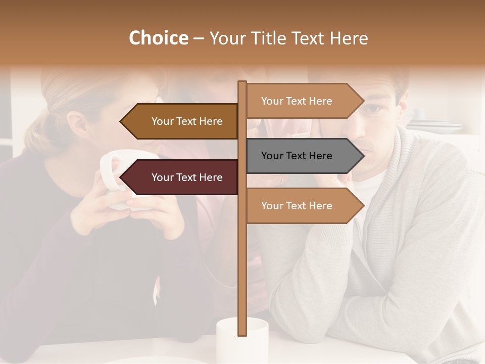 Sixties Argument Arguing PowerPoint Template