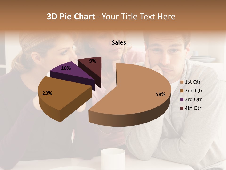 Sixties Argument Arguing PowerPoint Template