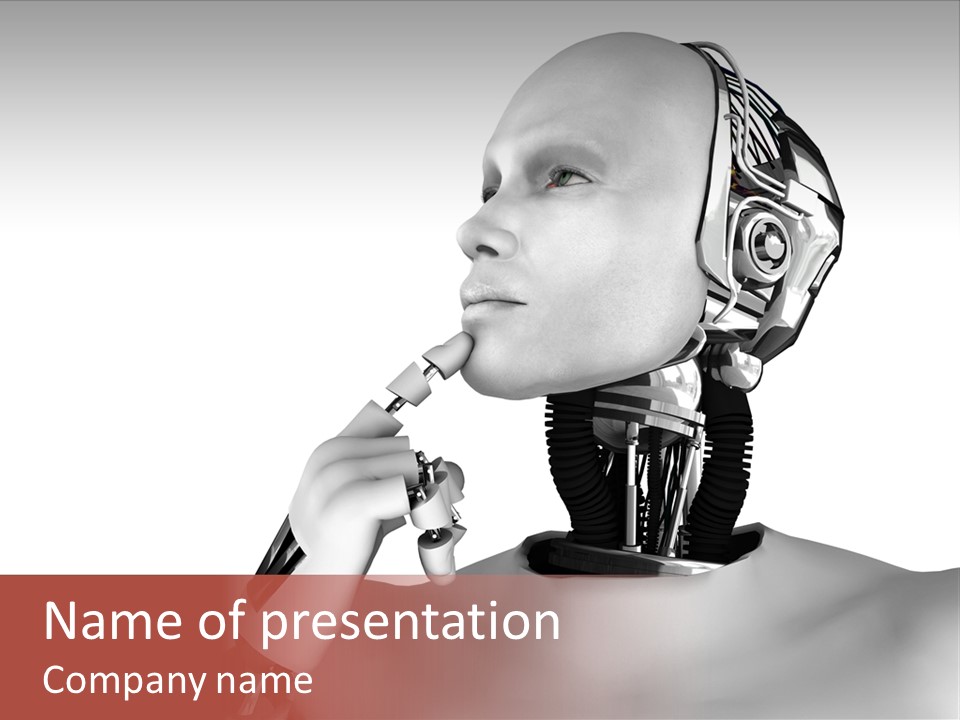 Cybernetics Visioning Robotic PowerPoint Template