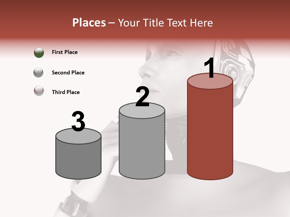 Cybernetics Visioning Robotic PowerPoint Template