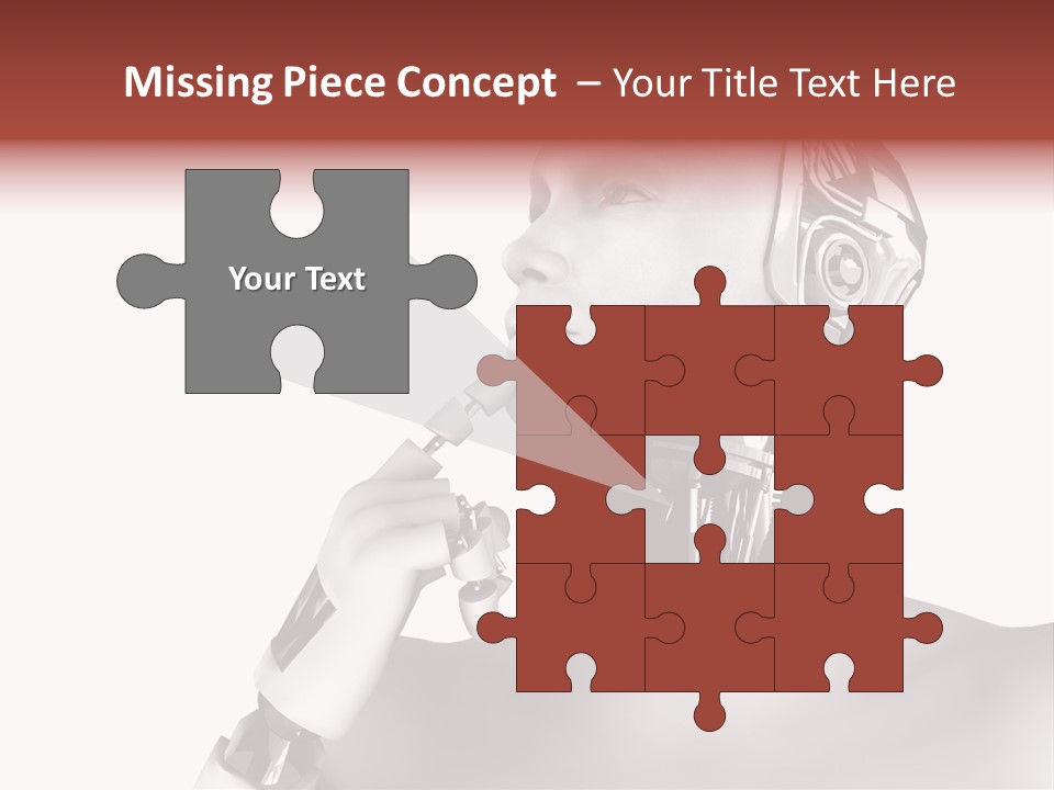 Cybernetics Visioning Robotic PowerPoint Template