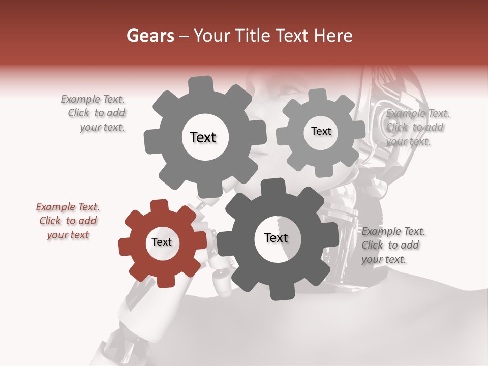 Cybernetics Visioning Robotic PowerPoint Template