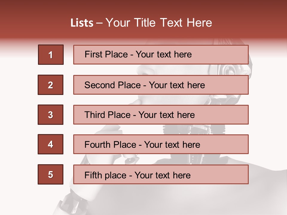 Cybernetics Visioning Robotic PowerPoint Template