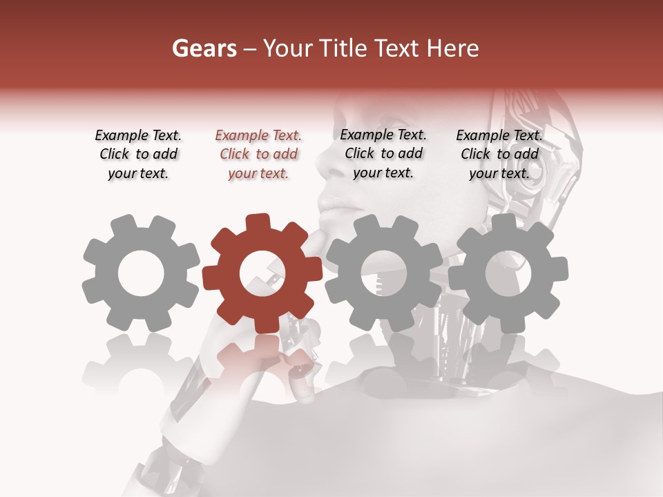 Cybernetics Visioning Robotic PowerPoint Template