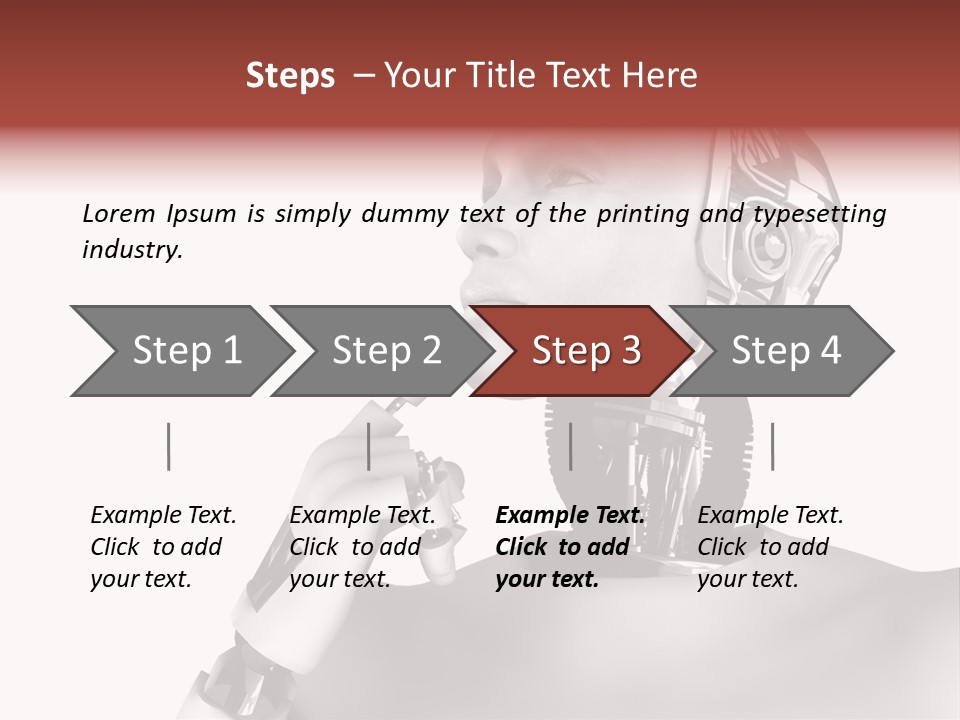 Cybernetics Visioning Robotic PowerPoint Template