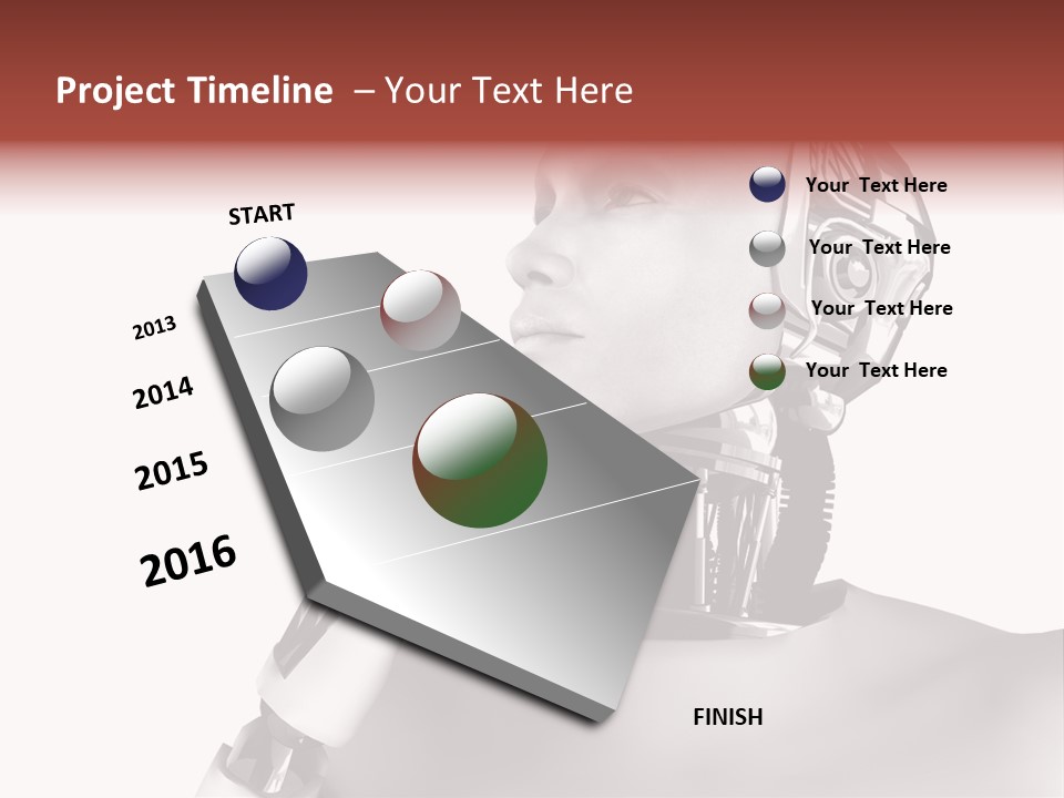 Cybernetics Visioning Robotic PowerPoint Template