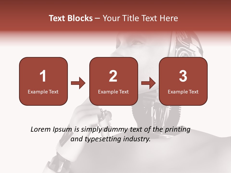 Cybernetics Visioning Robotic PowerPoint Template