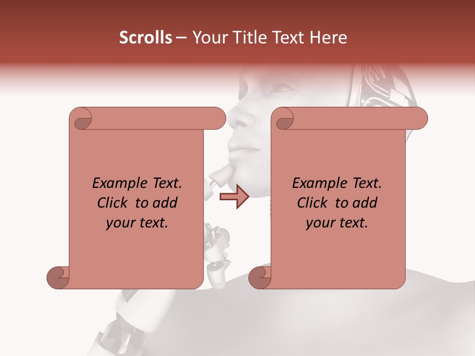 Cybernetics Visioning Robotic PowerPoint Template