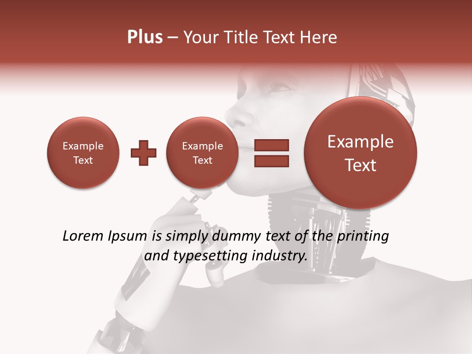 Cybernetics Visioning Robotic PowerPoint Template