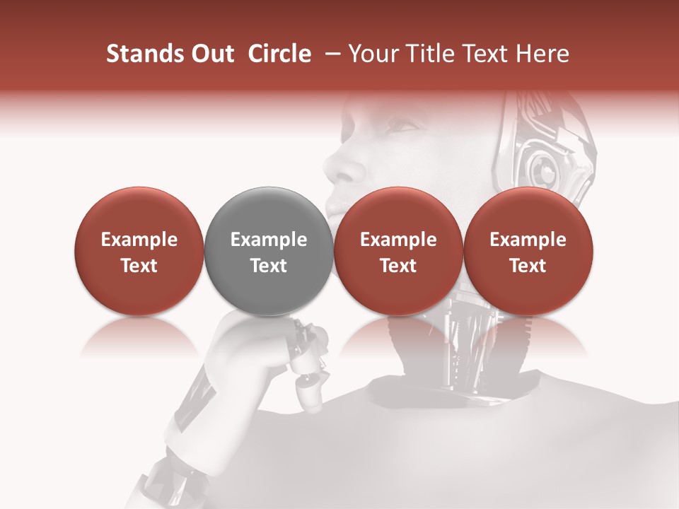 Cybernetics Visioning Robotic PowerPoint Template