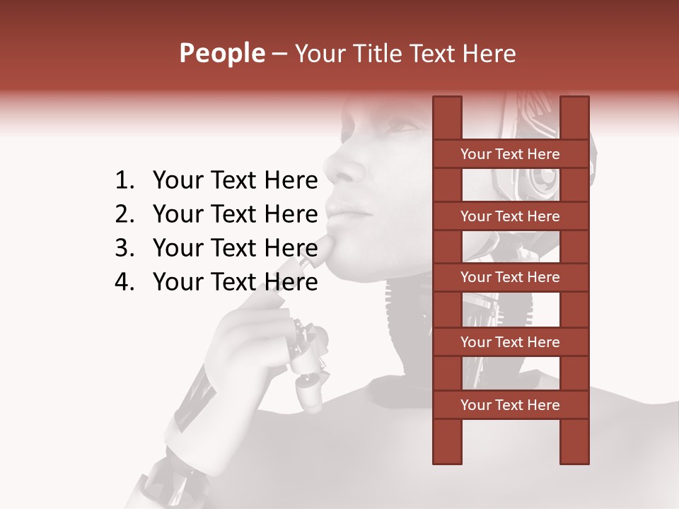 Cybernetics Visioning Robotic PowerPoint Template