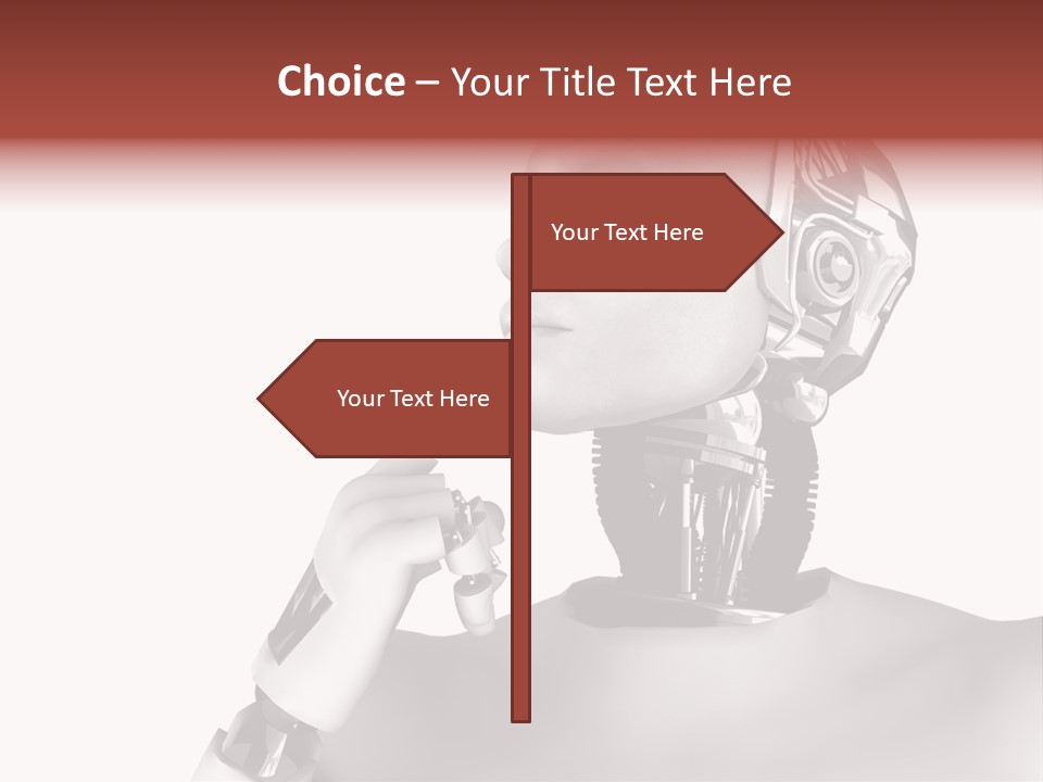 Cybernetics Visioning Robotic PowerPoint Template