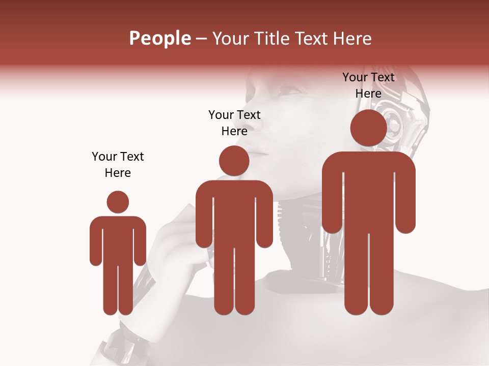 Cybernetics Visioning Robotic PowerPoint Template