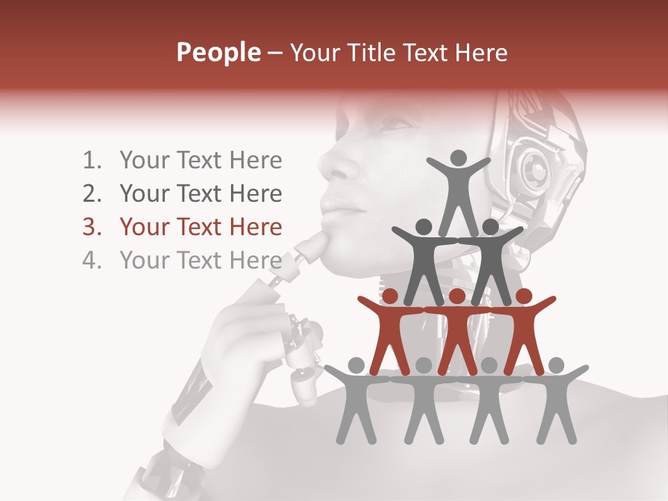 Cybernetics Visioning Robotic PowerPoint Template