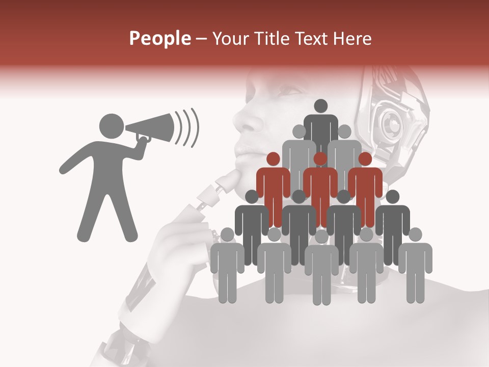 Cybernetics Visioning Robotic PowerPoint Template