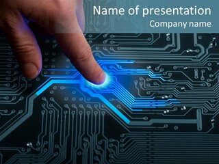 Hardware Circuitry Hitech PowerPoint Template