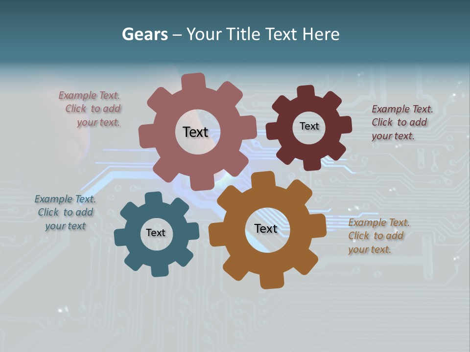 Hardware Circuitry Hitech PowerPoint Template