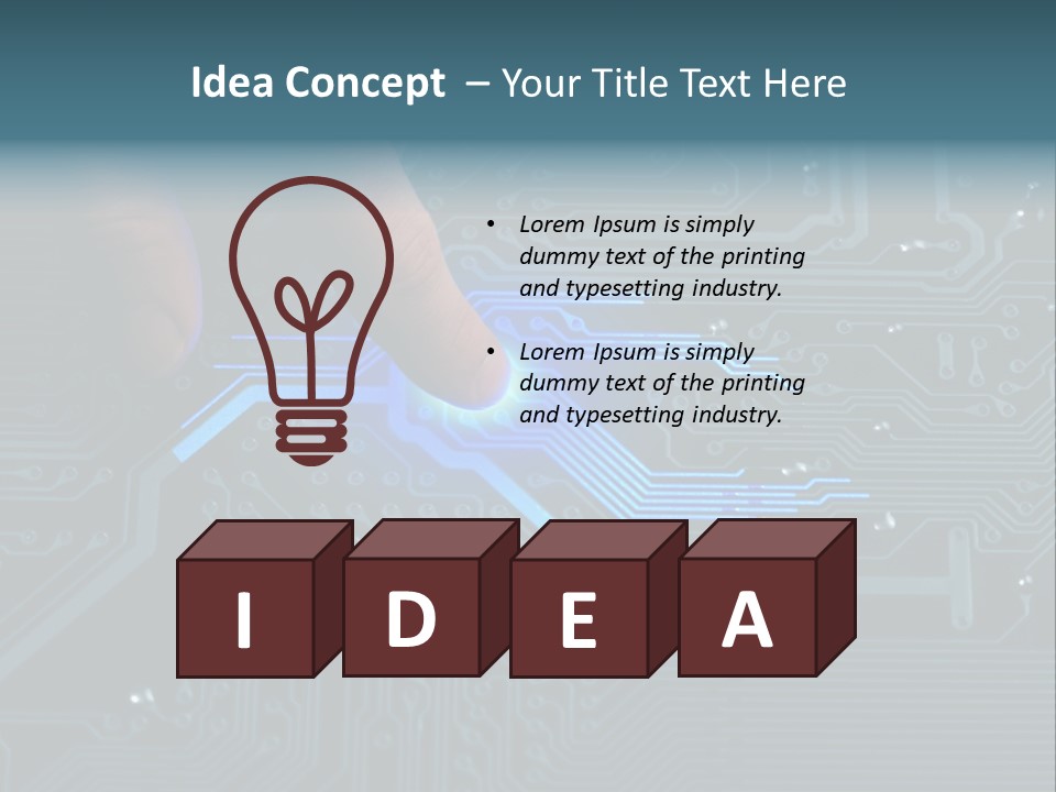 Hardware Circuitry Hitech PowerPoint Template