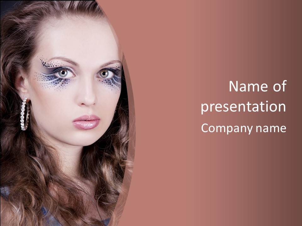 Skin Curly Creative PowerPoint Template