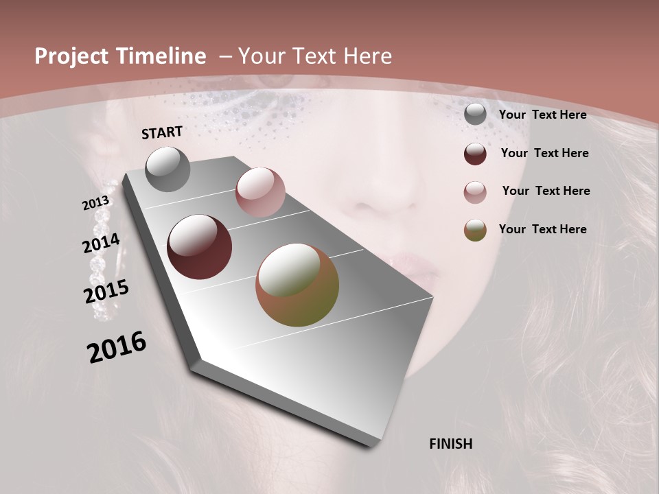 Skin Curly Creative PowerPoint Template
