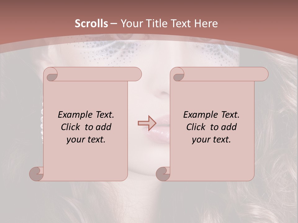 Skin Curly Creative PowerPoint Template