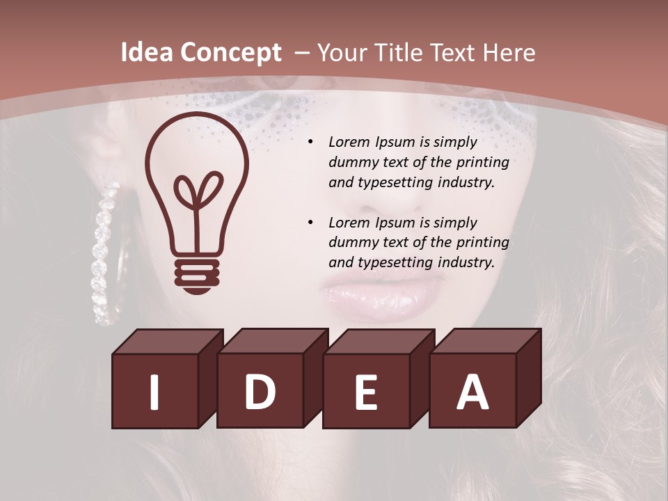 Skin Curly Creative PowerPoint Template