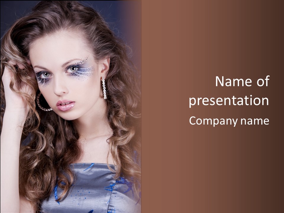 Attractive White Sensuality PowerPoint Template