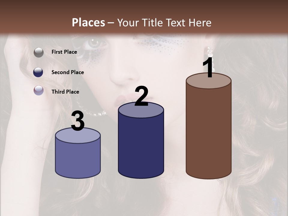 Attractive White Sensuality PowerPoint Template