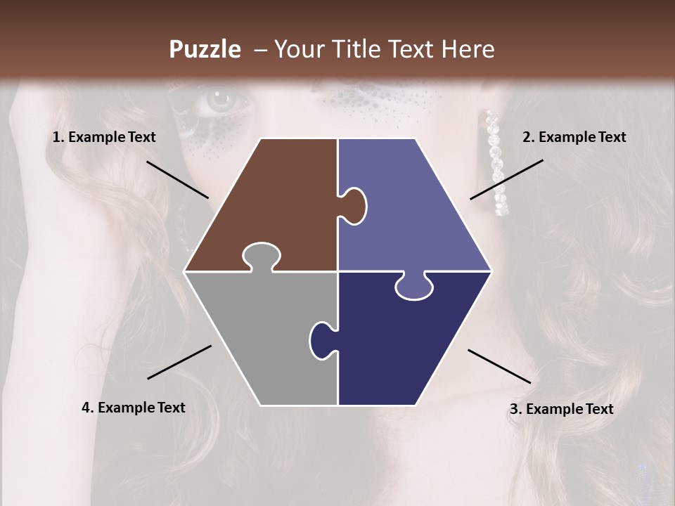 Attractive White Sensuality PowerPoint Template