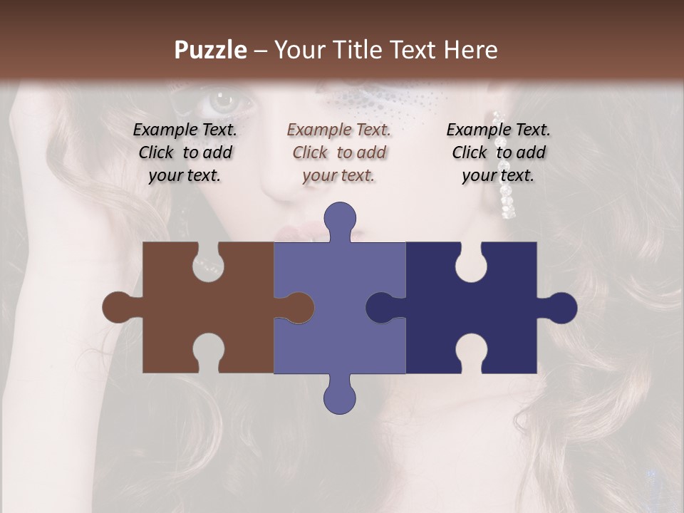 Attractive White Sensuality PowerPoint Template