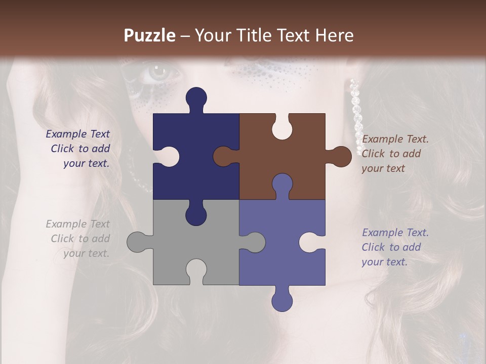 Attractive White Sensuality PowerPoint Template