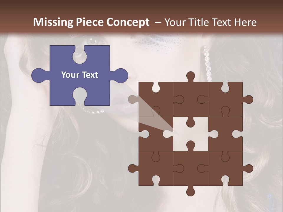 Attractive White Sensuality PowerPoint Template