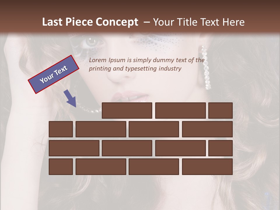 Attractive White Sensuality PowerPoint Template