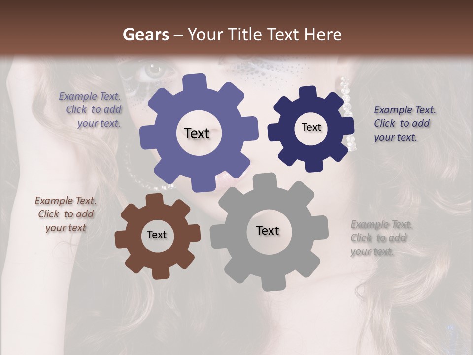 Attractive White Sensuality PowerPoint Template